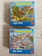 Als setje samen 2x vrolijke That’s life puzzel 1000 stukjes, Ophalen of Verzenden, 500 t/m 1500 stukjes, Zo goed als nieuw, Legpuzzel