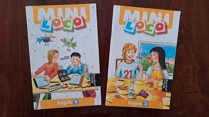 2 boekjes Engels voor Mini Loco. Zgan., Kinderen en Baby's, Speelgoed | Educatief en Creatief, Zo goed als nieuw, Ophalen of Verzenden