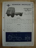 DAF 1100 C 4x4 Technische Specificatie folder 1956 Kikker, Ophalen, Zo goed als nieuw, Overige merken, DAF