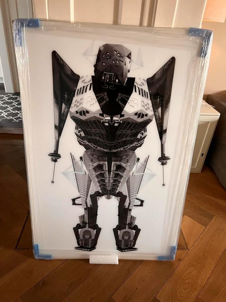 Abstracte Architectuur Print, Antiek en Kunst, Kunst | Tekeningen en Foto's, Ophalen