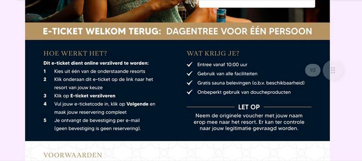 Sauna voucher, Tickets en Kaartjes, Kortingen en Cadeaubonnen