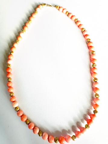 Vintage angeleskin koraal collier beschikbaar voor biedingen
