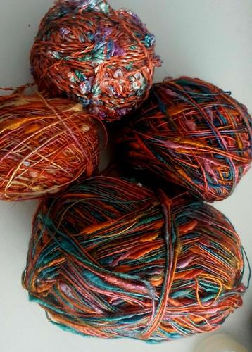 LOT Meer dan 250gr Katoen viscose acryl breigaren haakgaren  beschikbaar voor biedingen