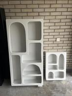 Japandi wandkast wit groot + klein samen, Huis en Inrichting, Kasten | Wandmeubels, Ophalen, Zo goed als nieuw, Minder dan 150 cm