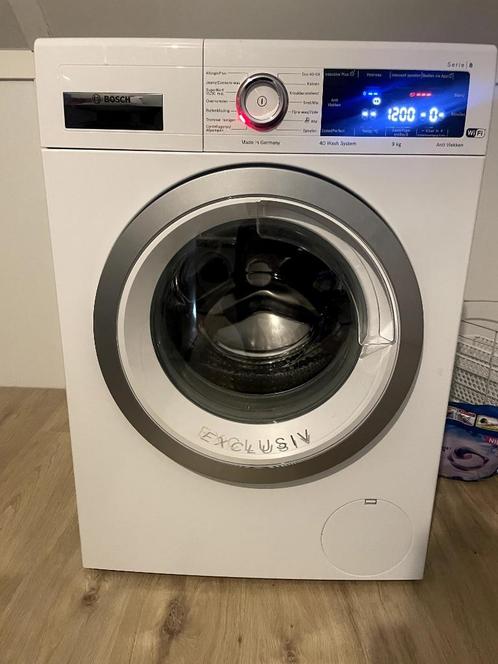 Bosch Wasmachine Serie 8 Exclusiv 9.0 kg - Energieklasse A, Witgoed en Apparatuur, Wasmachines, Zo goed als nieuw, Voorlader, 8 tot 10 kg