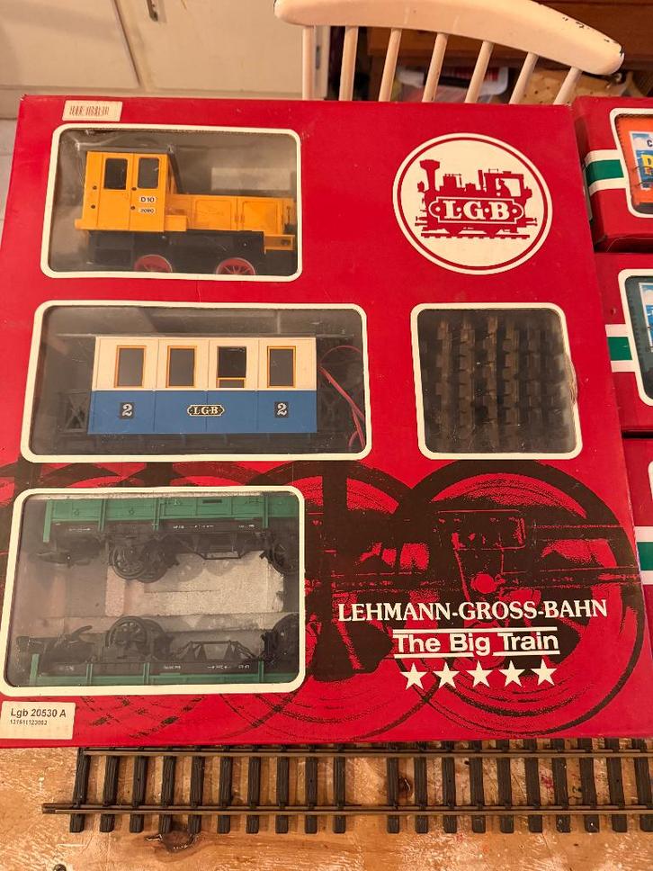 Complete LGB spoor G partij met starterset+Loc+wagons, Hobby en Vrije tijd, Modeltreinen | Overige schalen, Zo goed als nieuw