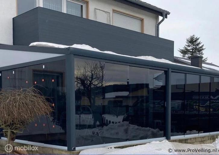 Online Veiling: Compleet Glazen schuifdeursysteem 7 deurs..., Tuin en Terras, Overkappingen, Nieuw