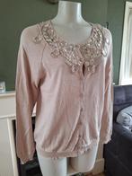 Nougat London beige vest cardigan 4 L 42 Gratis Verzenden NL, Verzenden, Beige, Maat 42/44 (L), Zo goed als nieuw