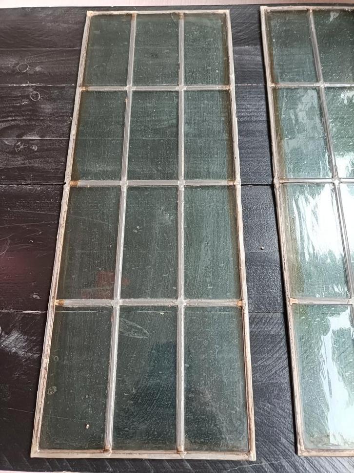 2 Glas in Lood Ramen - 74x27,3 cm, Doe-het-zelf en Verbouw, Glas en Ramen, Gebruikt, Overige typen, Minder dan 80 cm, Minder dan 80 cm