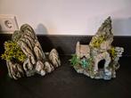 Mooie kunstof plantjes en ornamenten schip bergen tempel, Dieren en Toebehoren, Vissen | Aquaria en Toebehoren, Ophalen of Verzenden