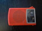 Vintage oranje Sanyo transistor pocket radio RP1270, Ophalen of Verzenden, Gebruikt, Transistorradio