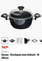 Nieuwe sysas kookpan 20 cm, Huis en Inrichting, Kookpan of Snelkookpan, Nieuw, Ophalen of Verzenden, Rvs