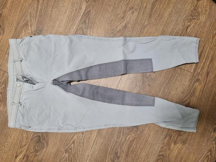 Cavallo rijbroek grijs met leer, Dieren en Toebehoren, Paardrijkleding, Gebruikt, Bovenkleding, Dressuur, Ophalen