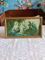 Mooi oud lijstje met religieuze prent41 cm lang x 23 cm hoog, Ophalen of Verzenden