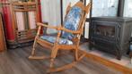 Bijzondere Spaanse schommelstoel, Huis en Inrichting, Stoelen, Blauw, Zo goed als nieuw, Eén, Hout