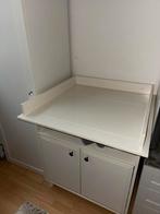 Witte Commode (met bladvergroter), Ophalen, Zo goed als nieuw, 75 tot 100 cm, Opstaande rand