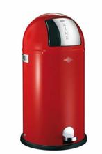 Te koop: knalrode Wesco Kickboy pedaalemmer., Huis en Inrichting, Woonaccessoires | Prullenbakken, Ophalen, Gebruikt, Met pedaal