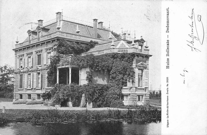 701223041 Dedemsvaart Huize Rollecate, Verzamelen, Ansichtkaarten | Nederland, Overijssel, Voor 1920, Verzenden