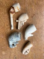 Kleipijp pijpenkop bodemvondsten Bodemvondst pijpenkoppen, Antiek en Kunst, Ophalen of Verzenden