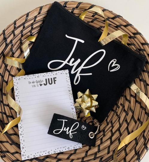 Cadeau pakket juf bedankt, Hobby en Vrije tijd, Feestartikelen, Nieuw, Ophalen of Verzenden