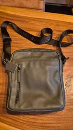Mooie lederen Burkely heren tas groen, Ophalen, Zo goed als nieuw, Groen
