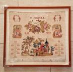 Antieke merklap wol garen op stramien, 1859, Antiek en Kunst, Antiek | Kleden en Textiel, Ophalen of Verzenden