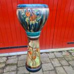 Grote Art Nouveau bloempot op zuil, pied de stal 93cm hoog, Antiek en Kunst, Ophalen