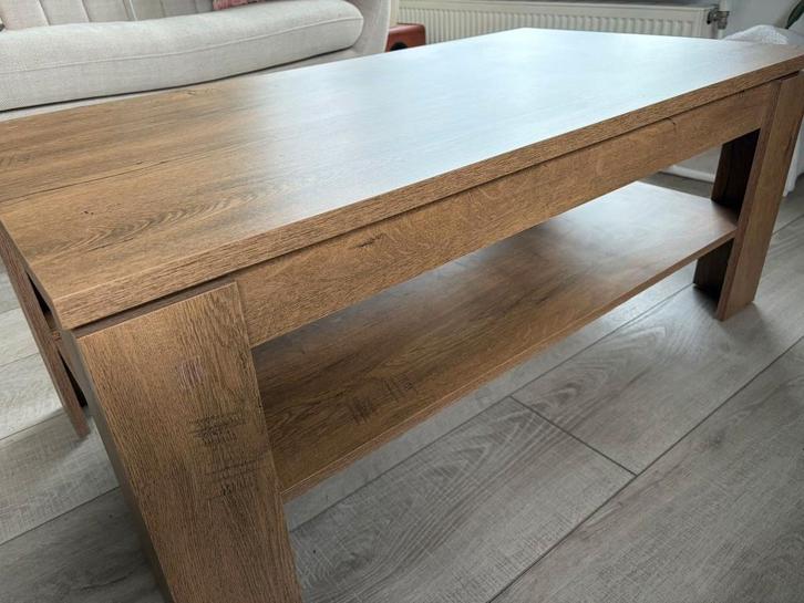 Salontafel 60x110 cm, donker eiken kleur., Huis en Inrichting, Tafels | Salontafels, Zo goed als nieuw, Minder dan 50 cm, 50 tot 100 cm