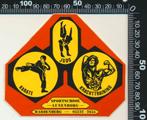 Sticker: Sportschool Lunenborg - Hardenberg, Verzamelen, Ophalen of Verzenden, Zo goed als nieuw, Sport