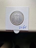 Nederland gulden 1912 zeer fraai ; gulden, Postzegels en Munten, Munten | Nederland, Verzenden, Koningin Wilhelmina, 1 gulden