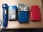 4x vintage zaklampen, Ophalen of Verzenden, Gebruikt, Batterij