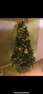 Kunst kerstboom 210cm met 3sets Led en veel versiering, Ophalen