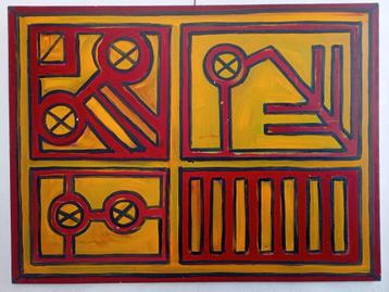 Abstract Schilderij MTess - Acryl op doek beschikbaar voor biedingen