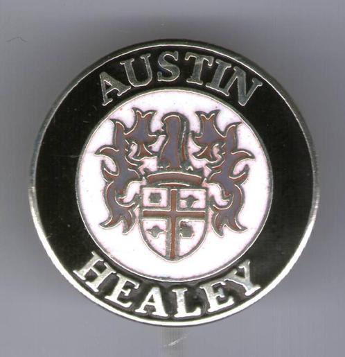 Austin Healey zwart email op zilverkl auto speldje ( A_056 ), Verzamelen, Speldjes, Pins en Buttons, Zo goed als nieuw, Speldje of Pin