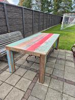 eettafel, Huis en Inrichting, Tafels | Eettafels, Teakhout, Gebruikt, 200 cm of meer, Rechthoekig