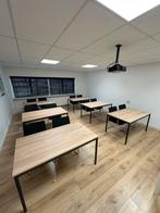 6 Nieuwe kantoor tafels.  Zwarte poten eiken blad., Ophalen, Nieuw zonder verpakking, Tafel