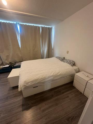 Tweepersoonsbed met matras 160x200 - afbeelding 3