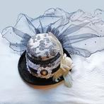 Steampunk dames hoed 01, Hobby en Vrije tijd, Ophalen of Verzenden, Zo goed als nieuw, Accessoires