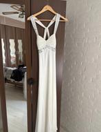 Donna Bella jurk wit met steentjes open rug mt 34/36, Kleding | Dames, Wit, Cocktailjurk, Ophalen of Verzenden, Zo goed als nieuw