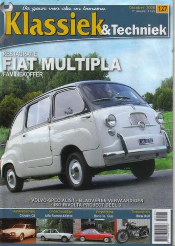 Klassiek & Techniek 127 2008: Fiat 600 Multipla - Citroen GS beschikbaar voor biedingen