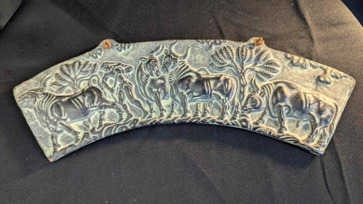Decoratief Keramiek Relief met Vee, Antiek en Kunst, Antiek | Keramiek en Aardewerk, Ophalen of Verzenden