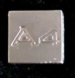 Audi A 4 pin- blokje in 3D, Verzenden, Nieuw, Transport, Speldje of Pin