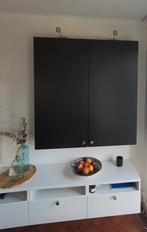Ikea Besta zwart-bruin wandmeubel, kast, Huis en Inrichting, Kasten | Wandmeubels, Ophalen, Zo goed als nieuw, Minder dan 150 cm