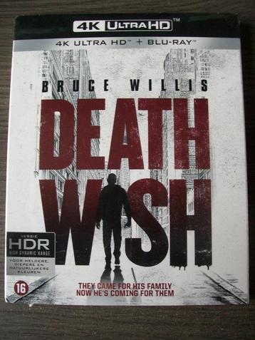 Blu-ray (4K Ultra HD) DEATH WISH (Bruce Willis) in seal beschikbaar voor biedingen