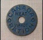 Canada - WW2 - Meat Ration Token 1940, Verzenden, Overige soorten, Amerika, Overige typen