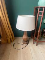 Houten Schemerlamp met Stoffen Kap, Ophalen, Gebruikt, Hout, Minder dan 100 cm