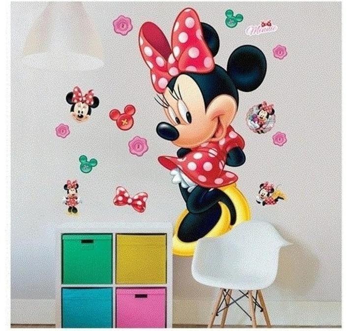 Minnie Mouse XXL Muursticker - Disney, Kinderen en Baby's, Kinderkamer | Inrichting en Decoratie, Nieuw, Wanddecoratie, Ophalen of Verzenden