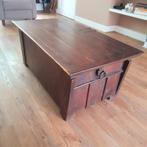 Prachtige massief houten opbergkist, Ophalen, Gebruikt, 100 tot 150 cm, Teakhout