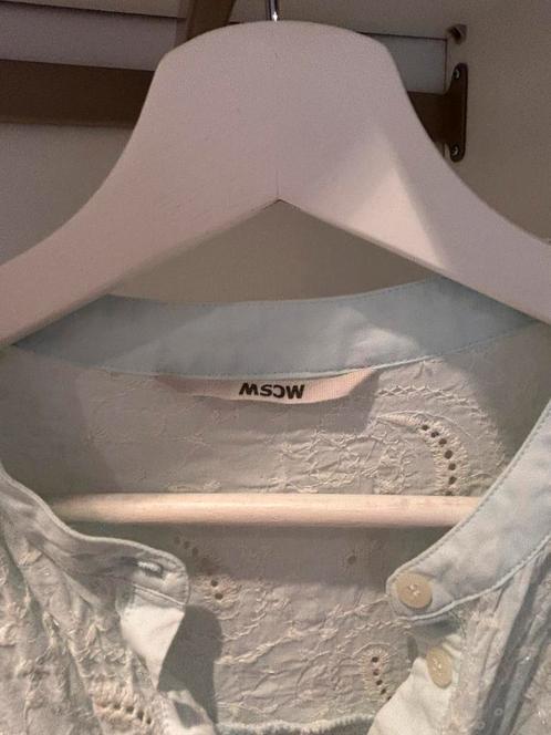 Prachtige blouse lichtblauw van Moscow mt 40, Kleding | Dames, Blouses en Tunieken, Zo goed als nieuw, Maat 38/40 (M), Blauw, Ophalen of Verzenden