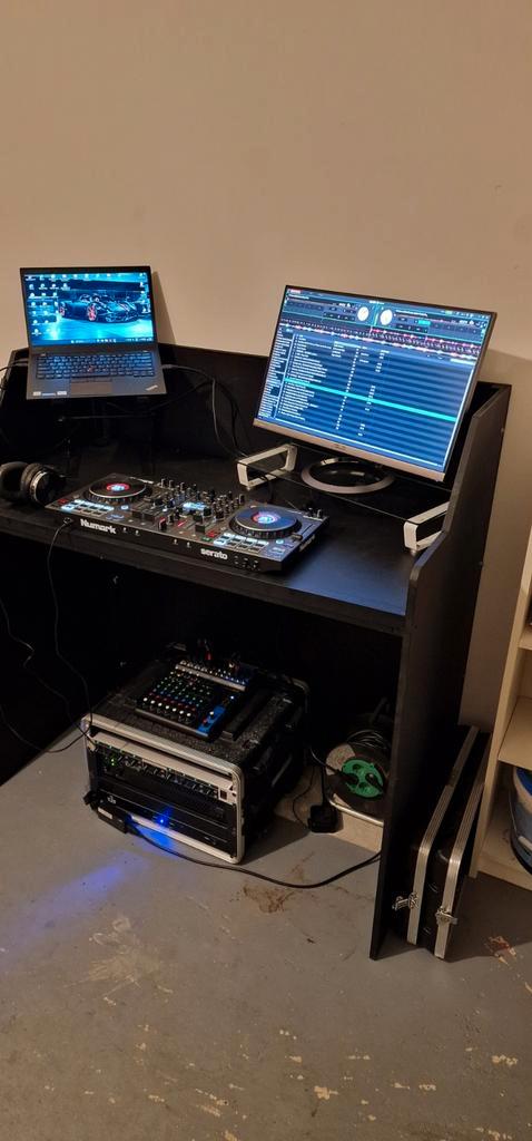 Complete PA met DJ set incl. toebehoren., Audio, Tv en Foto, Professionele Audio-, Tv- en Video-apparatuur, Zo goed als nieuw